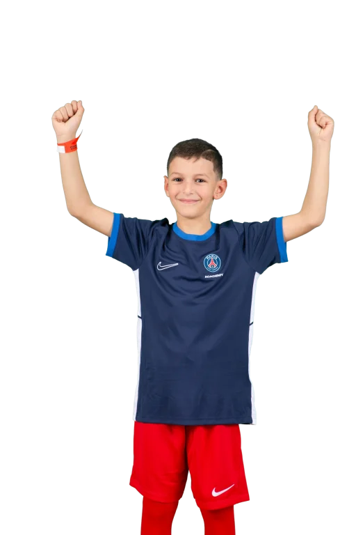 PSG Academy player celebrating